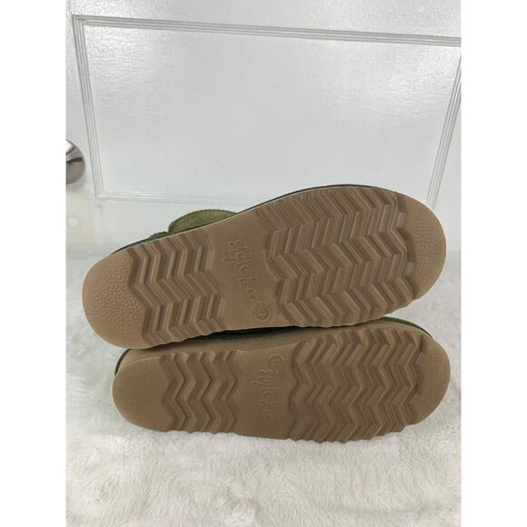 Style & Co Olive Green Suede Shearling Lined Mid-Calf Boots size 7 - Picture 6 of 8